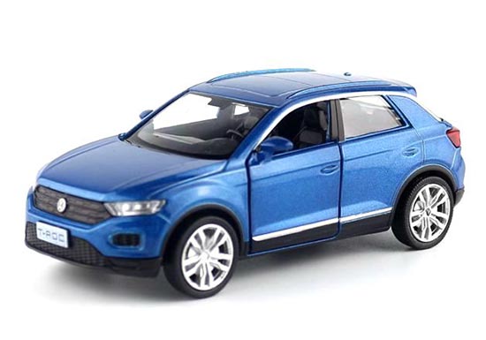 1/36 Volkswagen T-Roc Diecast Car Toy in Blue