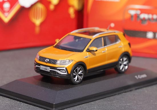 1/43 2019 Volkswagen T-Cross Diecast Model in Golden
