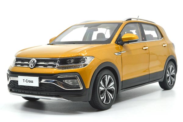 2019 Volkswagen T-Cross Diecast Model in Golden
